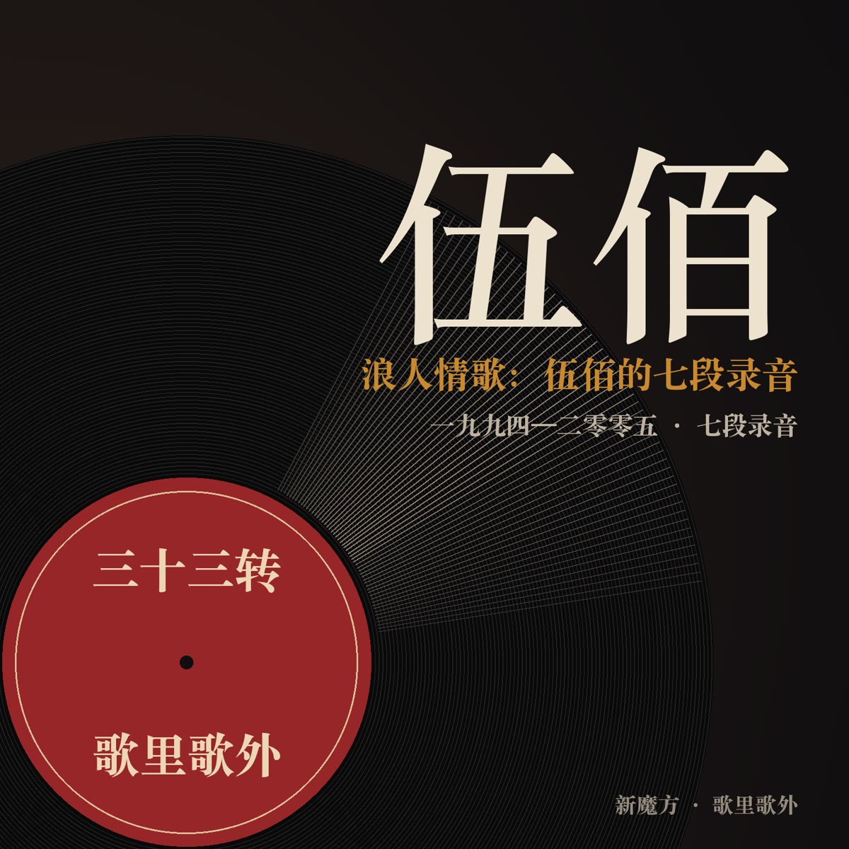 浪人情歌：伍佰的七段录音 封面