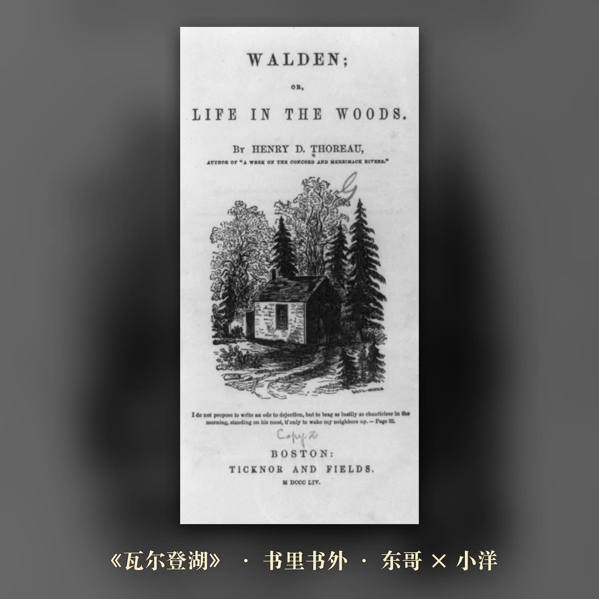 说好的隐居,离镇子只有一英里半:读《瓦尔登湖》 封面
